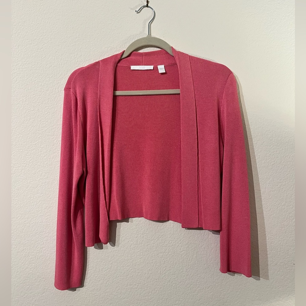 BOSS by Hugo Boss Pink Cropped Cardigan - Like New